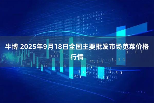 牛博 2025年9月18日全国主要批发市场苋菜价格行情